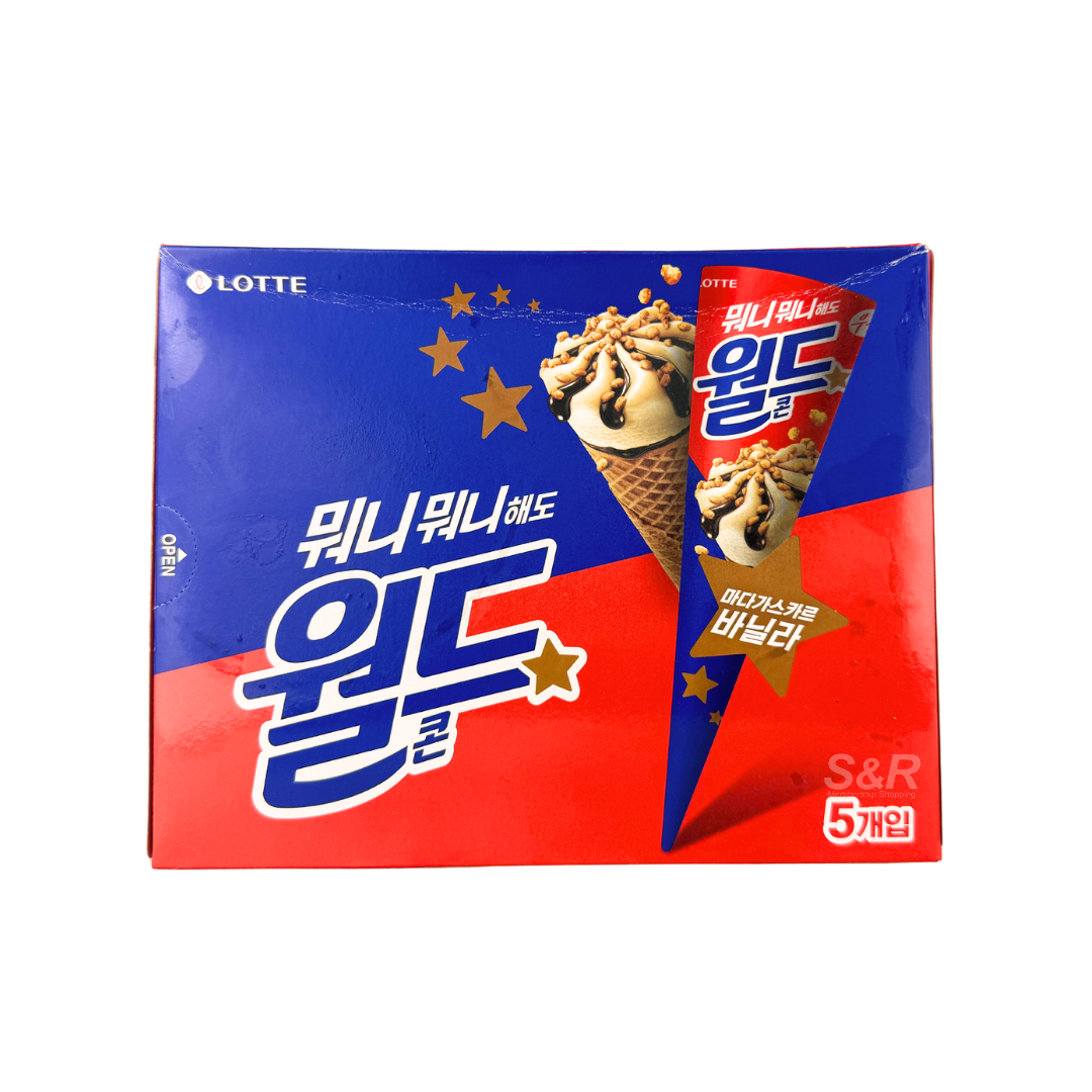 Lotte Madagascar Vanilla World Cone 800mL